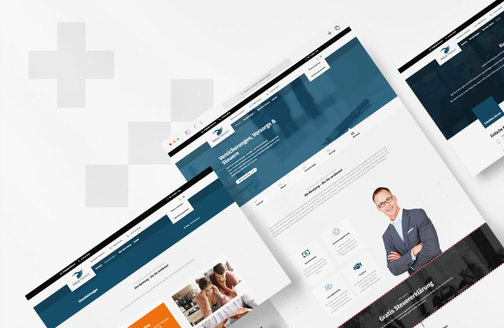 Webdesign Treuhand - Finanzen Website Eagle Finance